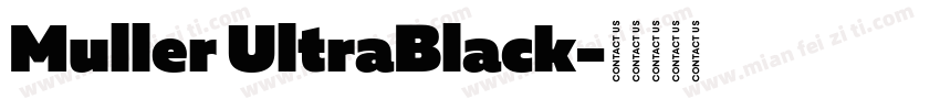 Muller UltraBlack字体转换